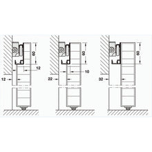 Load image into Gallery viewer, Magic 2 - Wall Mount Concealed Sliding System for Wood Doors. Made in Italy.