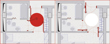 Load image into Gallery viewer, ergon living te space optimized slide and swing door system