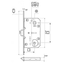 Load image into Gallery viewer, bathroom door lock structure