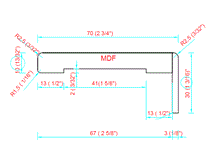 Load image into Gallery viewer, White Laminated Jamb/Casing for Compack 180/90 Hardware Set. Made in Italy.