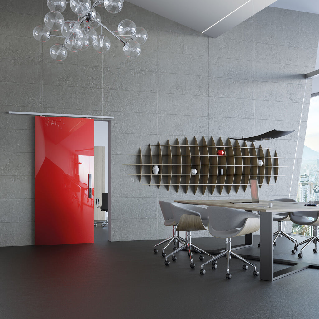 Step Fluid - Automatic Frontal Bracket Sliding System for Wood Doors