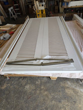 Load image into Gallery viewer, PRIMED PRECUT Louvered Door Panels Compatible with Compack 180/90 Hardware – Ventilated Doors for AC, Laundry &amp; Utility Rooms