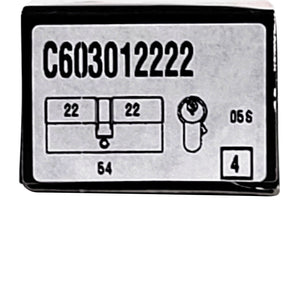 AGB Euro Profile 5 Pin Cylinder Key to Turn. Brass Finish. C603.01.22.22