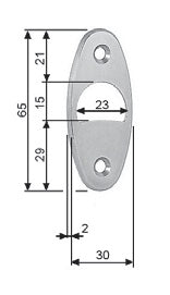 AGB Strike SLIP MEETING T ACO for Pocket Doors