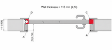 Load image into Gallery viewer, MILCASA PARTIAL Jamb Kit for ERGON T.E. Swinging Sliding Hardware (Parts D and C)