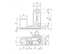 Load image into Gallery viewer, AGB 2R - Concealed Corner Hinge.