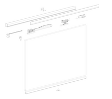 Load image into Gallery viewer, Eclettica Fluid -  A Recessed Sliding System for Wooden Doors