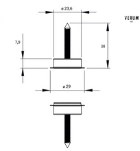 Load image into Gallery viewer, VERUM STOPPINO CLOSE - Magnetic Closing System For Doors Without Locks. Made in Italy.