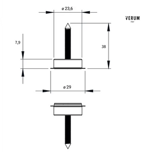 VERUM STOPPINO CLOSE - Magnetic Closing System For Doors Without Locks. Made in Italy.