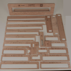 Template for the inset of the Compack Folding Door Hardware Set