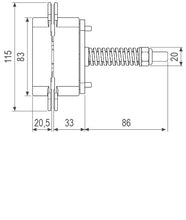 Load image into Gallery viewer, 3.2 HD Eclipse AGB - SELF CLOSING Adjustable Concealed Hinge with Flush Aluminium Covers for Internal Doors.